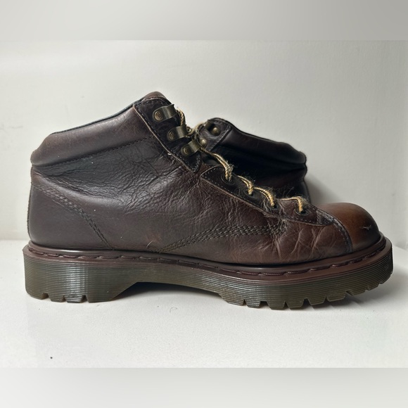 Vtg Dr. Martens 8287 Doc Chunky Grizzly Leather Combat Men’s Boots UK 12 US 13 - Picture 8 of 11